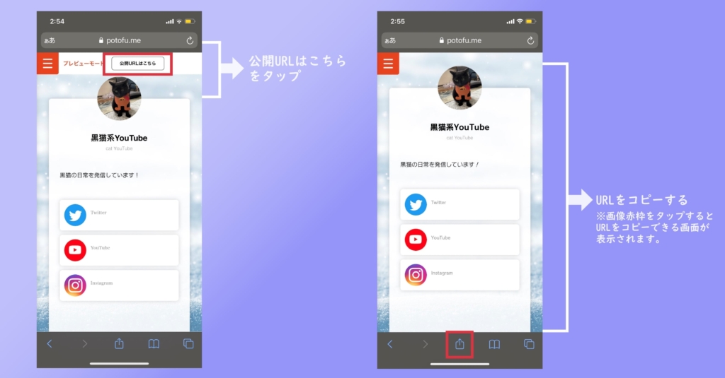 6.公開URLをコピーするの画像