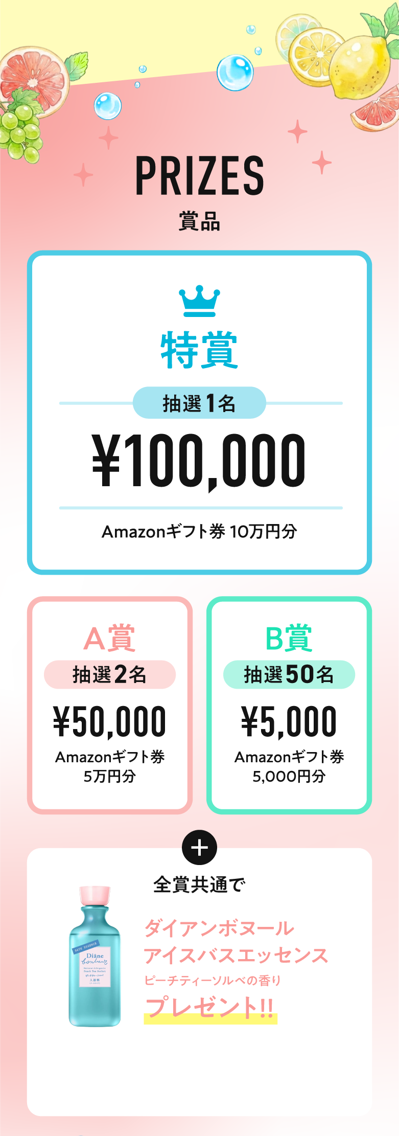 PRIZES 賞品